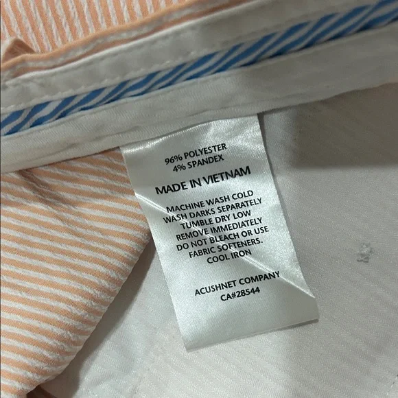 FootJoy Men's Flat Front Shorts - Light Pink - Picture 4 of 5